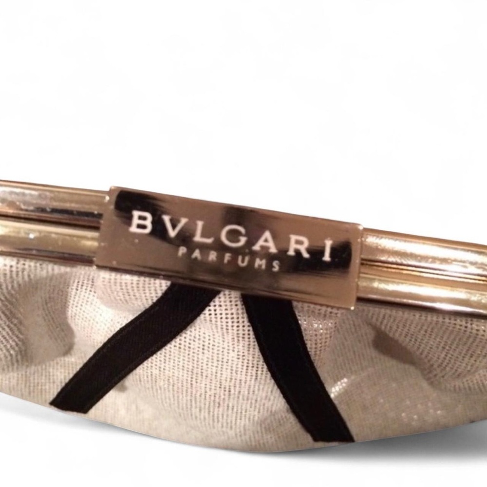 BVLGARI Parfums VTG 2000s White Silver Mini Clutch Bag [Authentic] — One Sizs - Picture 3 of 4